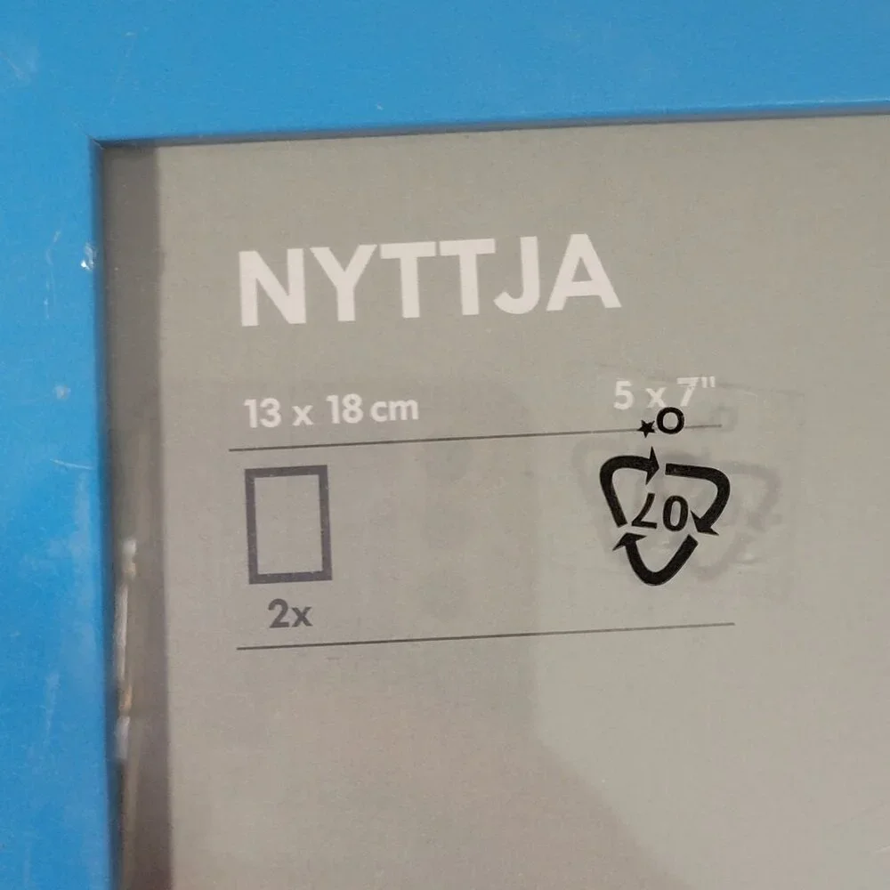 IKEA NYTTJA Picture Frame Sets 5x7 Inch‎ Red Blue Set of 4 Discontinued Sealed